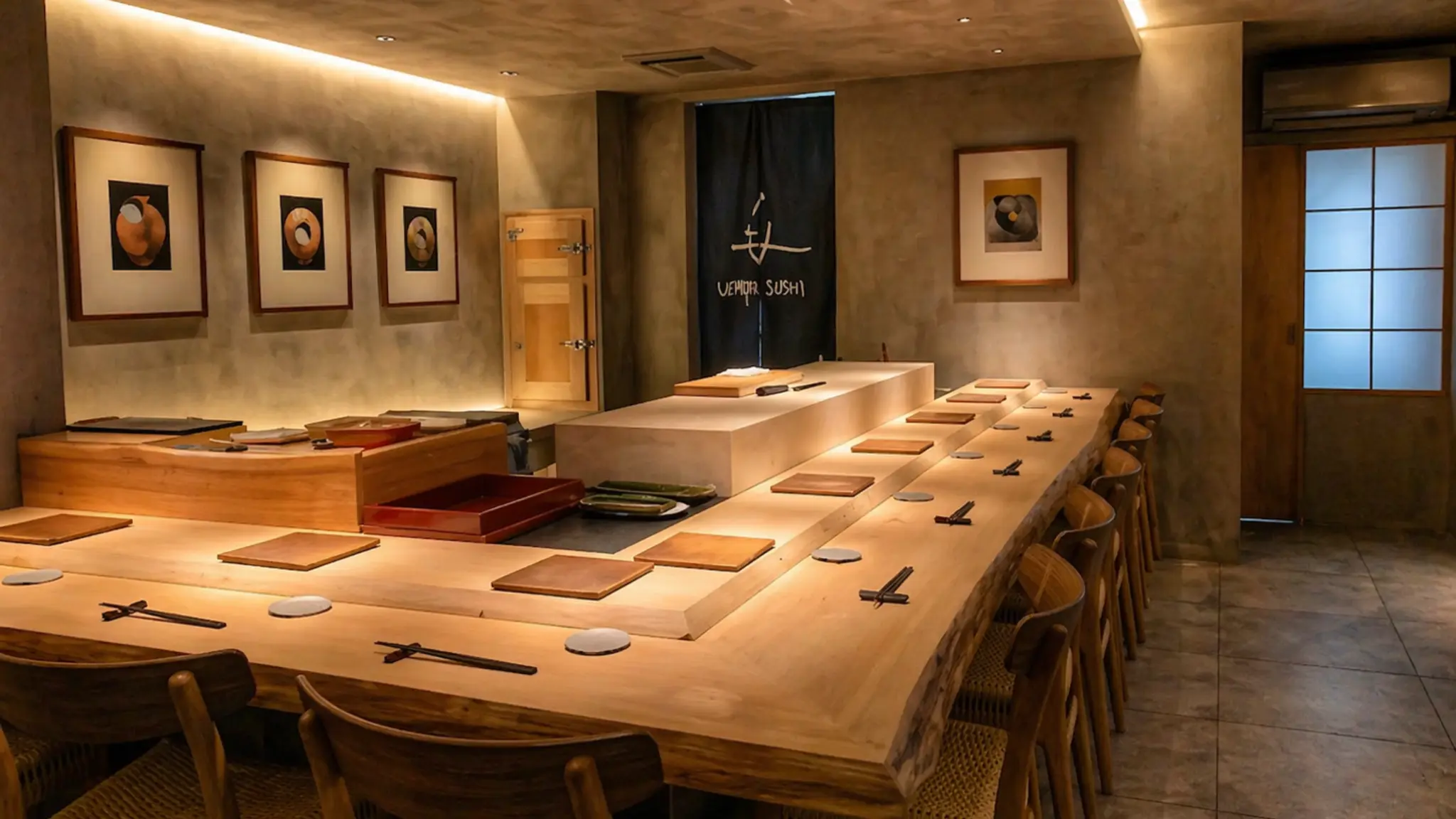 Udatsu Sushi Tokyo refined omakase sushi counter dining room
