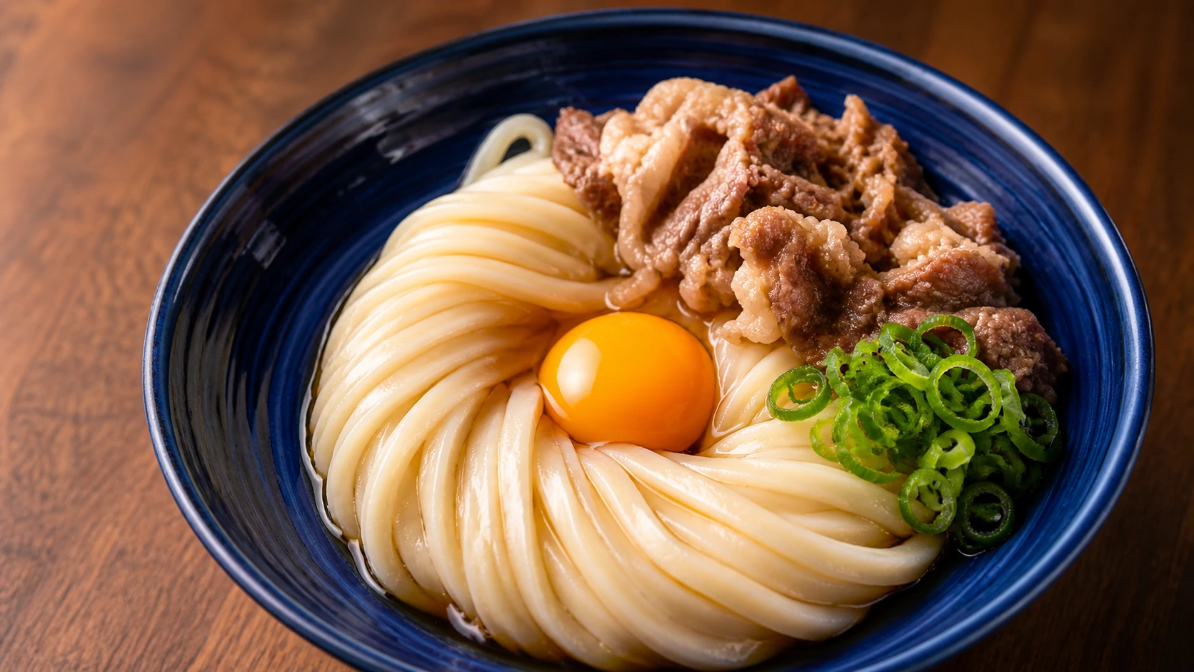 Udon Shin Tokyo udon noodles with tempura and dipping sauce