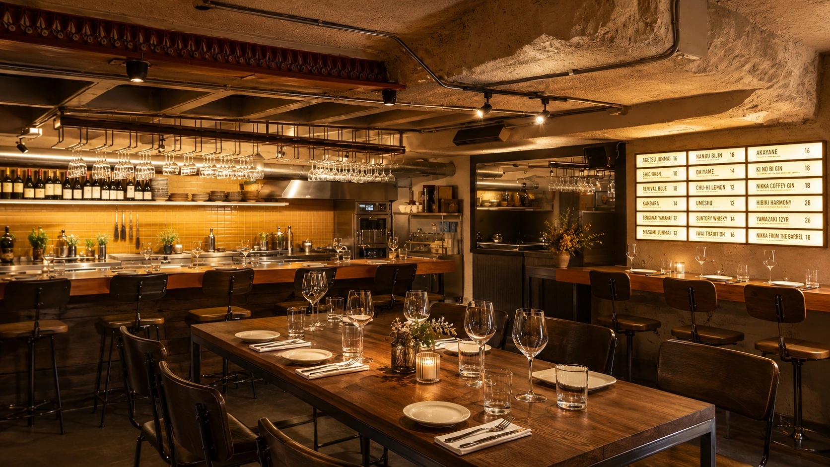 Restaurant dining room at Amy Austin in Dublin, a creative small plates restaurant