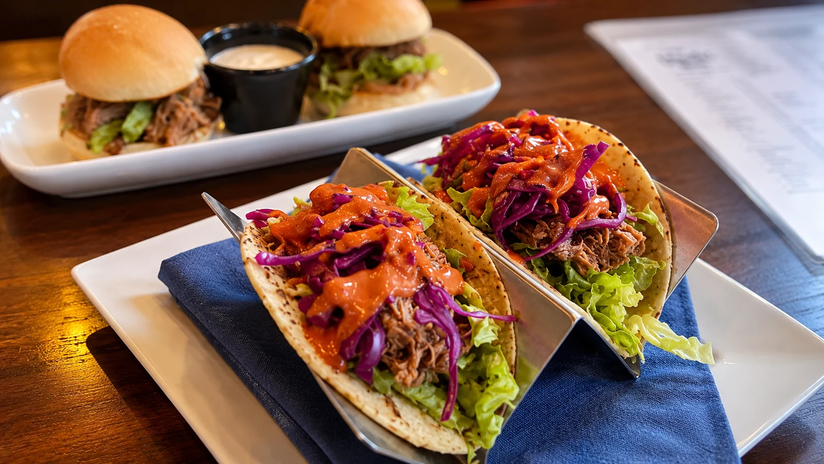 Mexican dishes at Bad Bob’s in Dublin, a temple bar pub spot