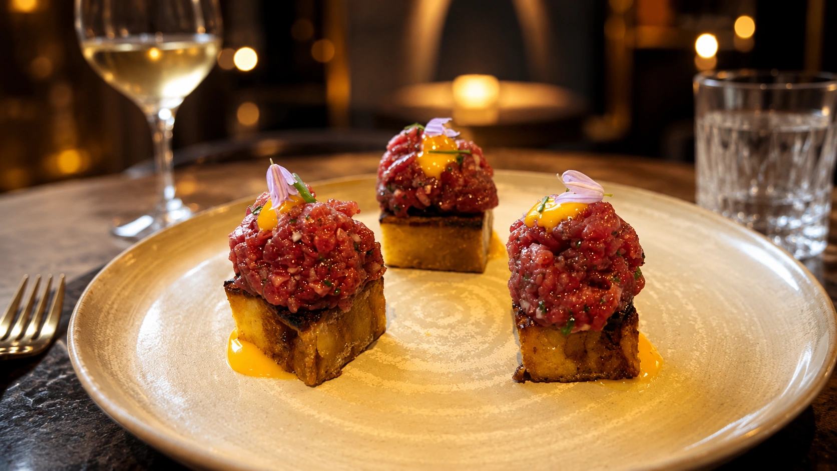 Date night dish at Bastible in Dublin, a modern irish restaurant