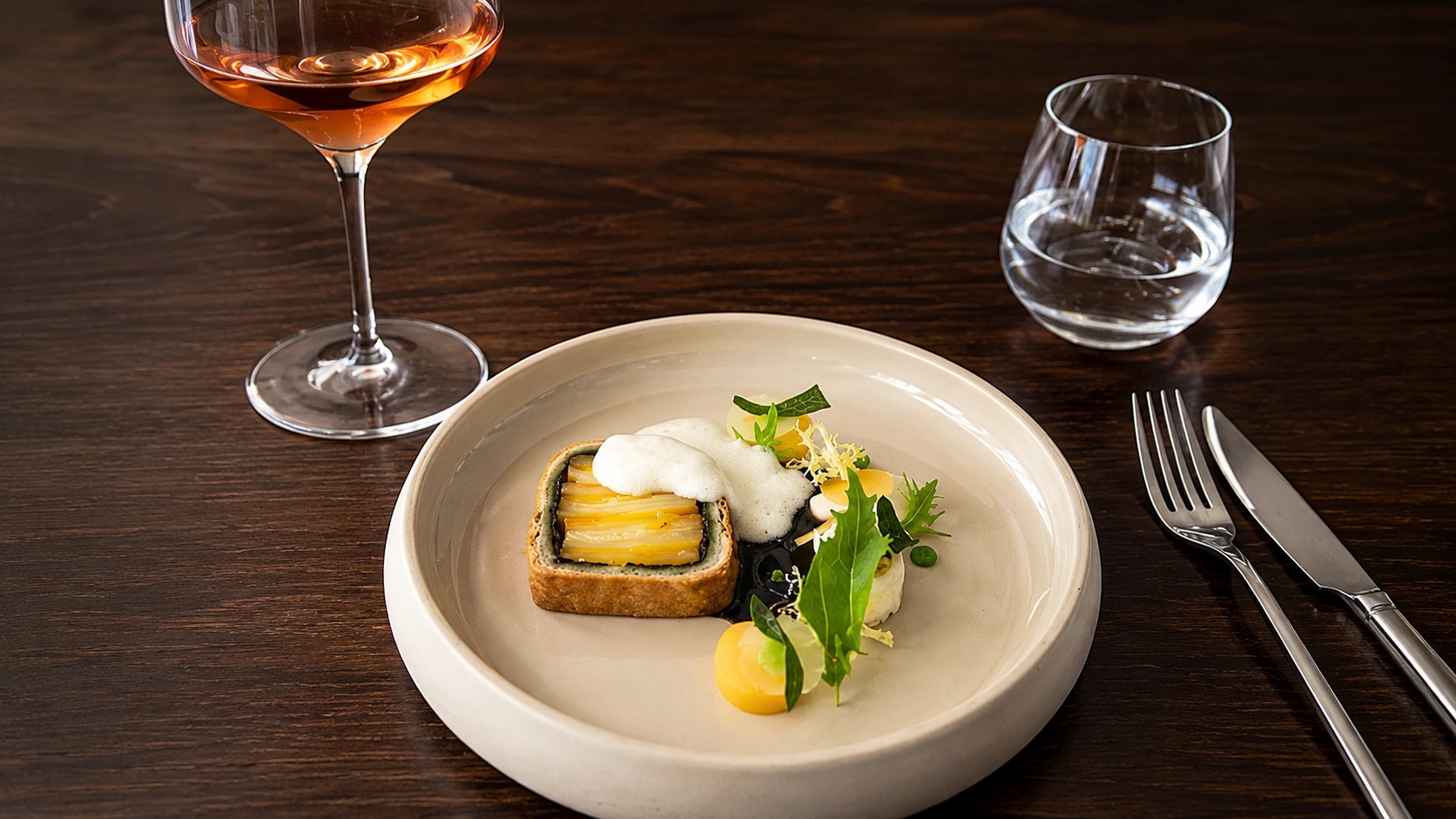 Date night dish at D'Olier Street Restaurant in Dublin, a tasting menu restaurant