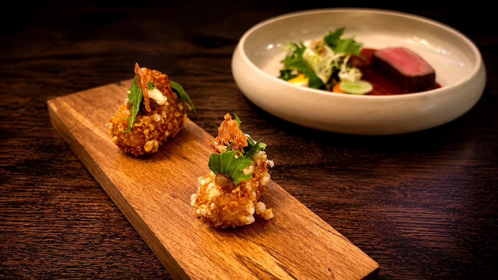 Date night dish at D'Olier Street Restaurant in Dublin, a tasting menu restaurant