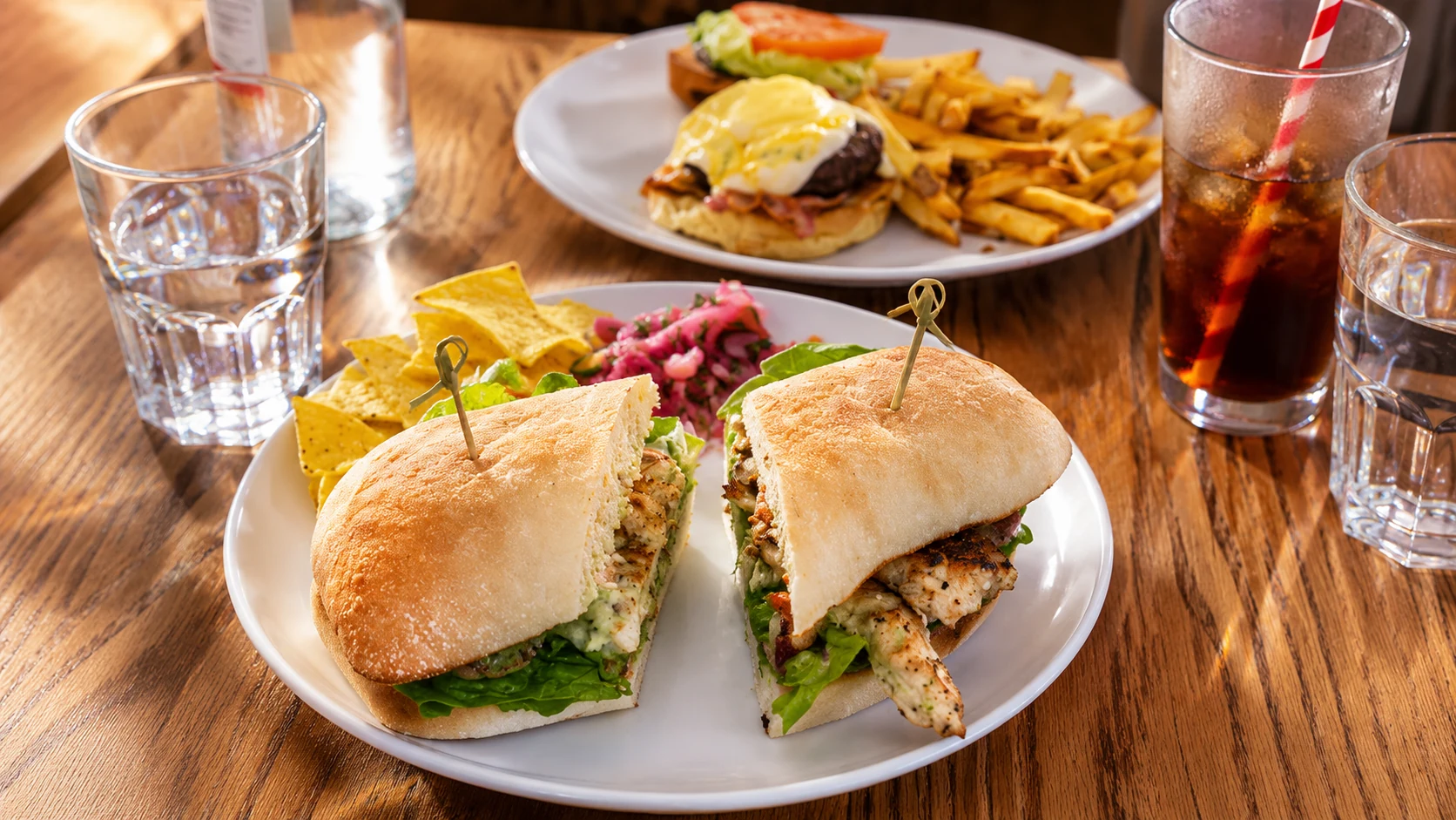 Dinner dish at Elephant & Castle in Dublin, a wings and burgers restaurant