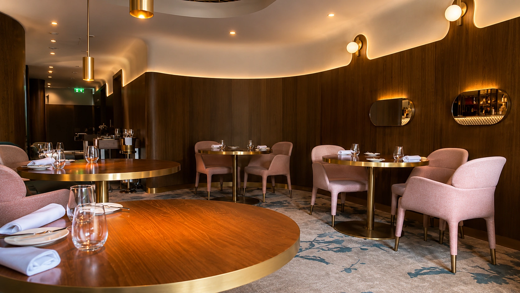 Restaurant dining room at Glovers Alley in Dublin, a fine dining restaurant