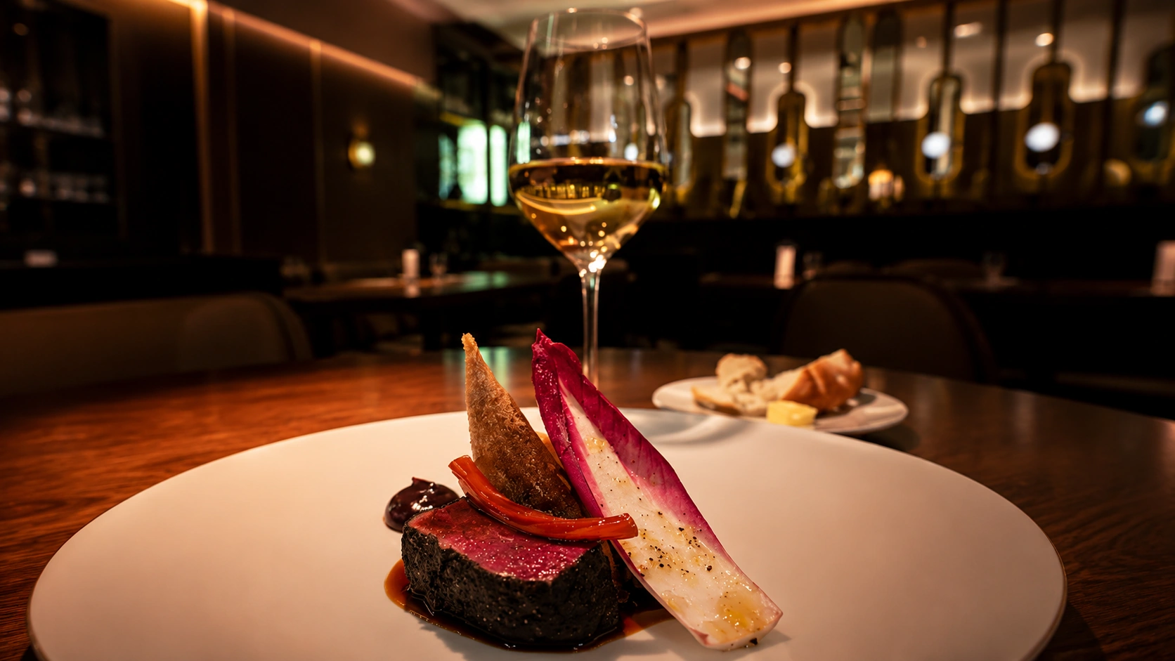 Seafood dish at Glovers Alley in Dublin, a fine dining restaurant