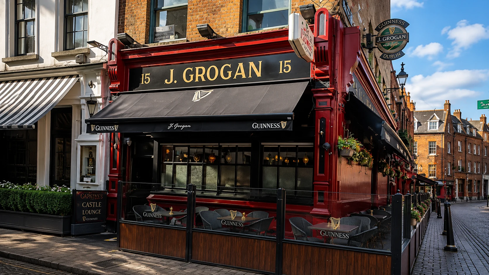 Restaurant dining room at J. Grogan in Dublin, a pub and toasties spot
