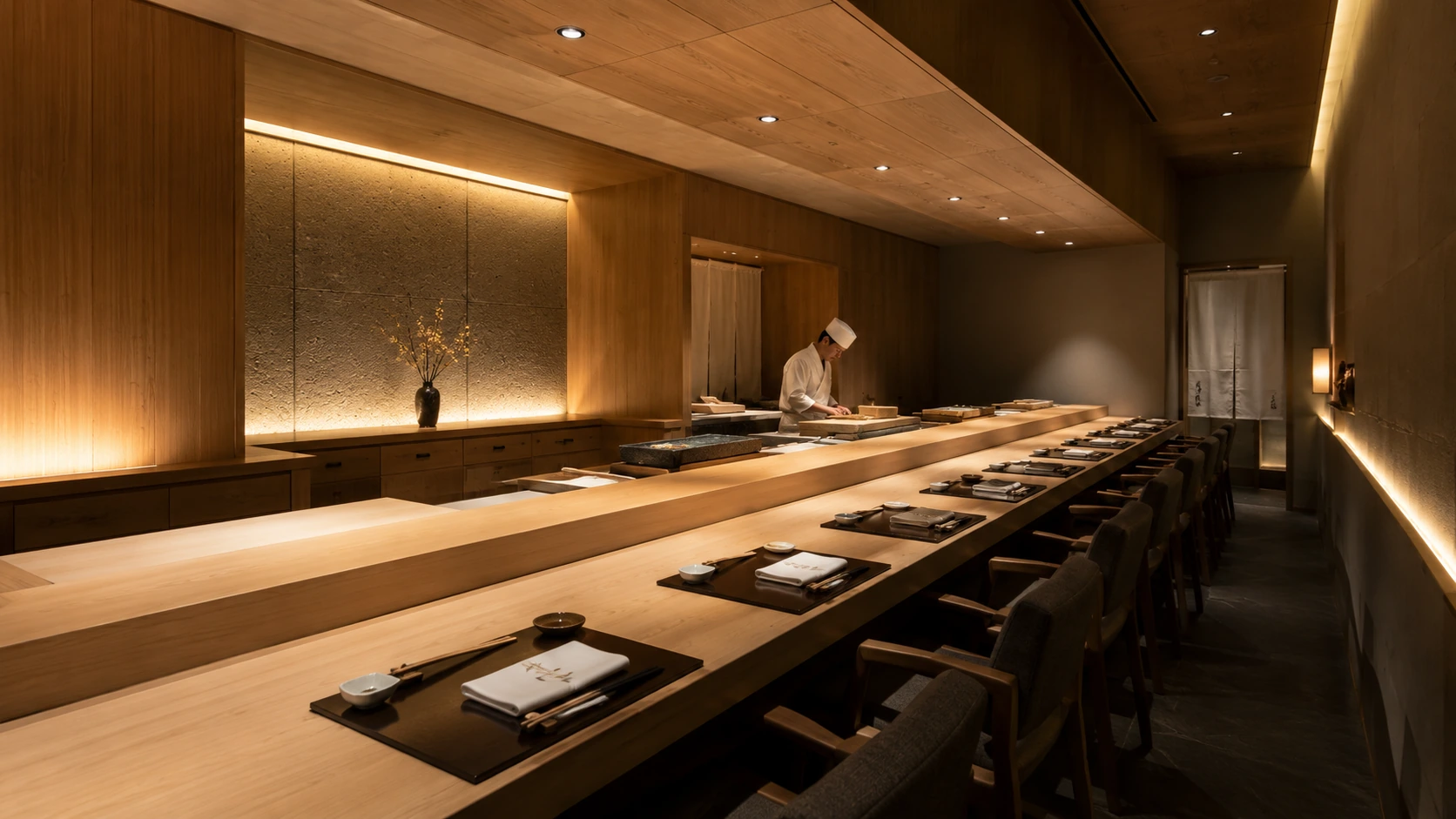 Tokyo Worth the Splurge guide hero image with omakase sushi counter, sake, and fine dining atmosphere
