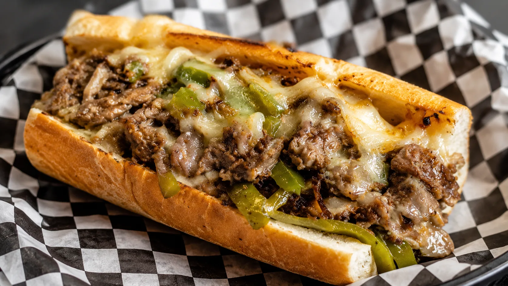 Cheesy Italian beef sandwich at Johnny’s Beef and Gyros Chicago