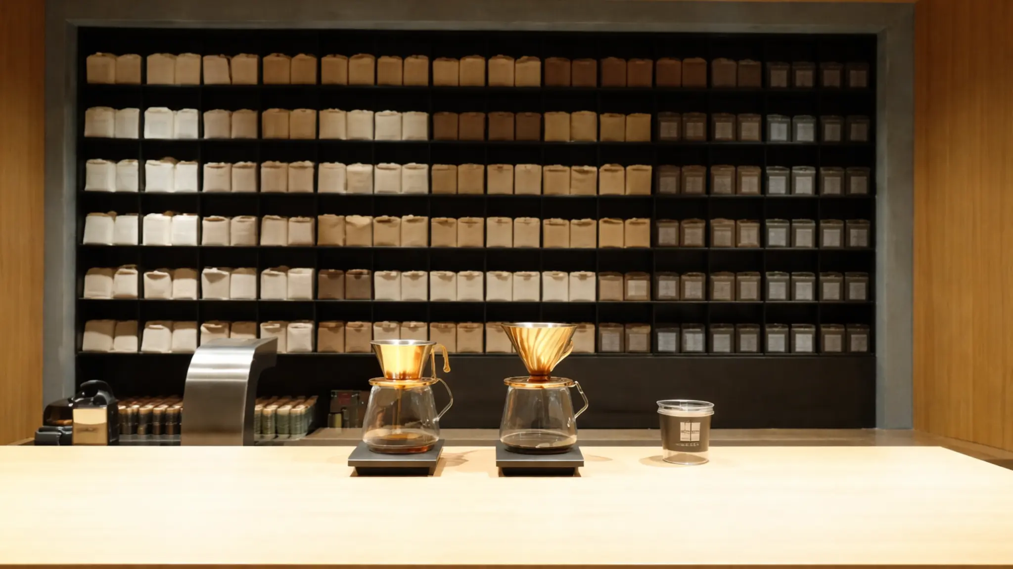 Koffee Mameya Tokyo minimalist specialty coffee counter in Omotesando