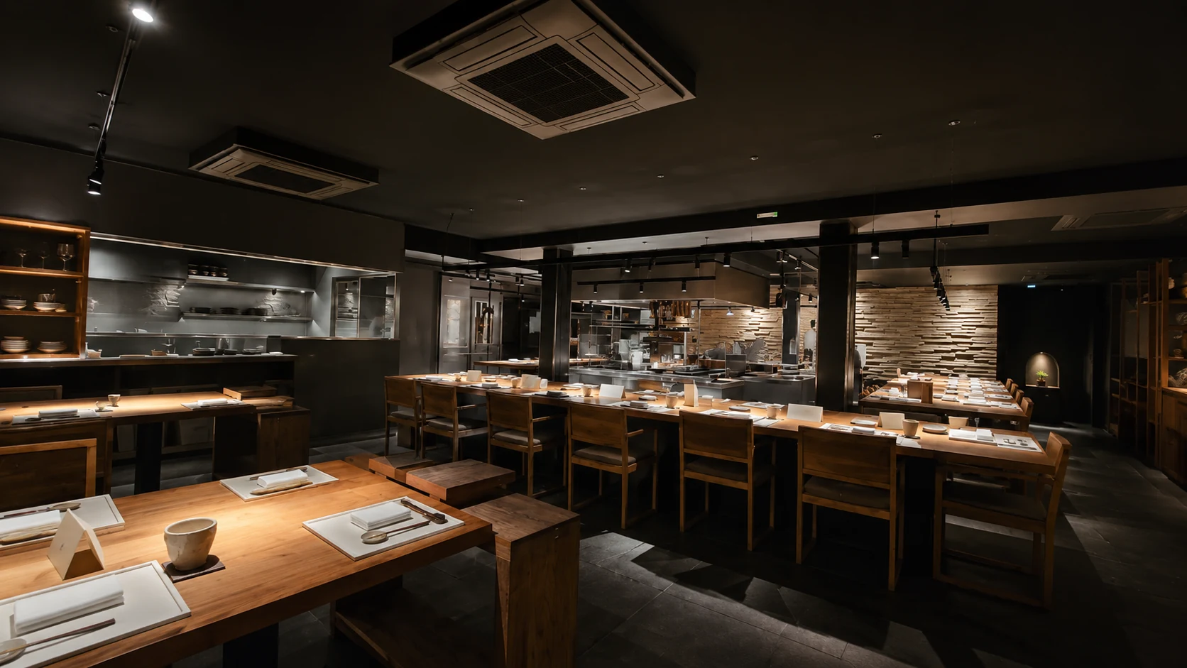 Koy Shunka Barcelona sushi counter restaurant with intimate omakase seating