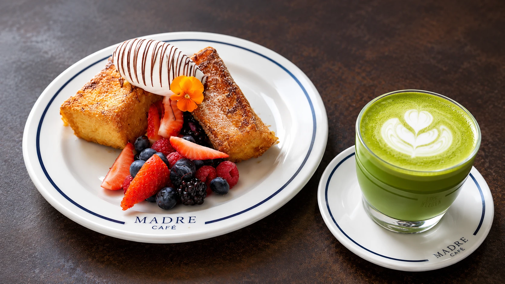 Madre Café Mexico City leafy brunch patio with outdoor dining tables