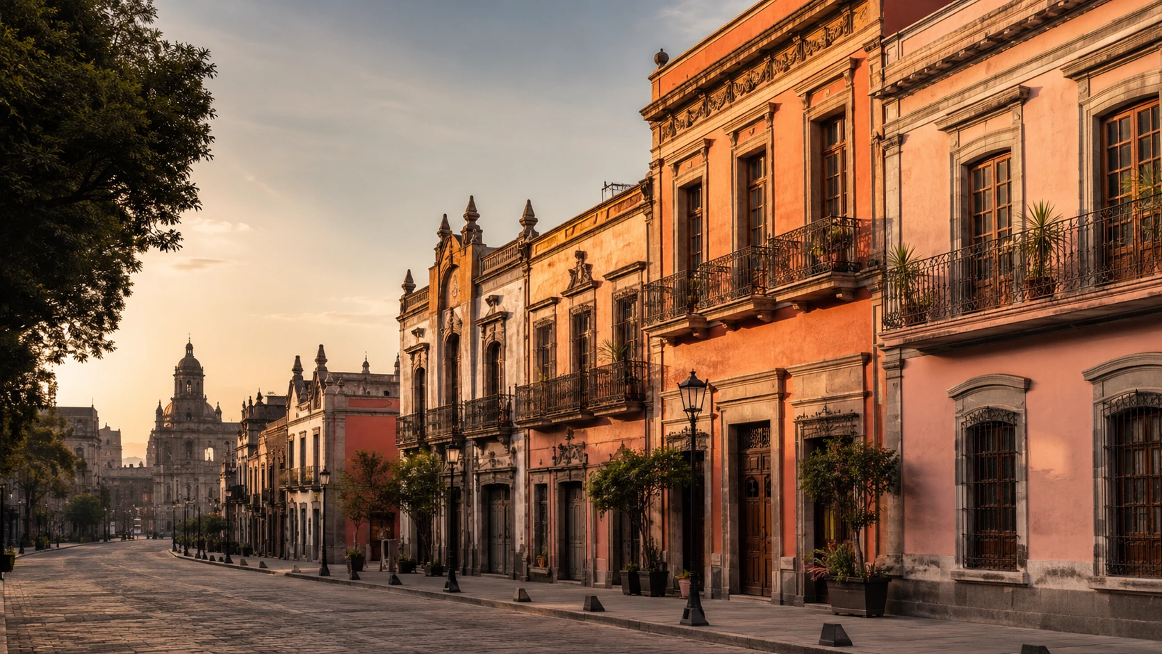 Mexico City skyline and travel scene for a food-first restaurant guide