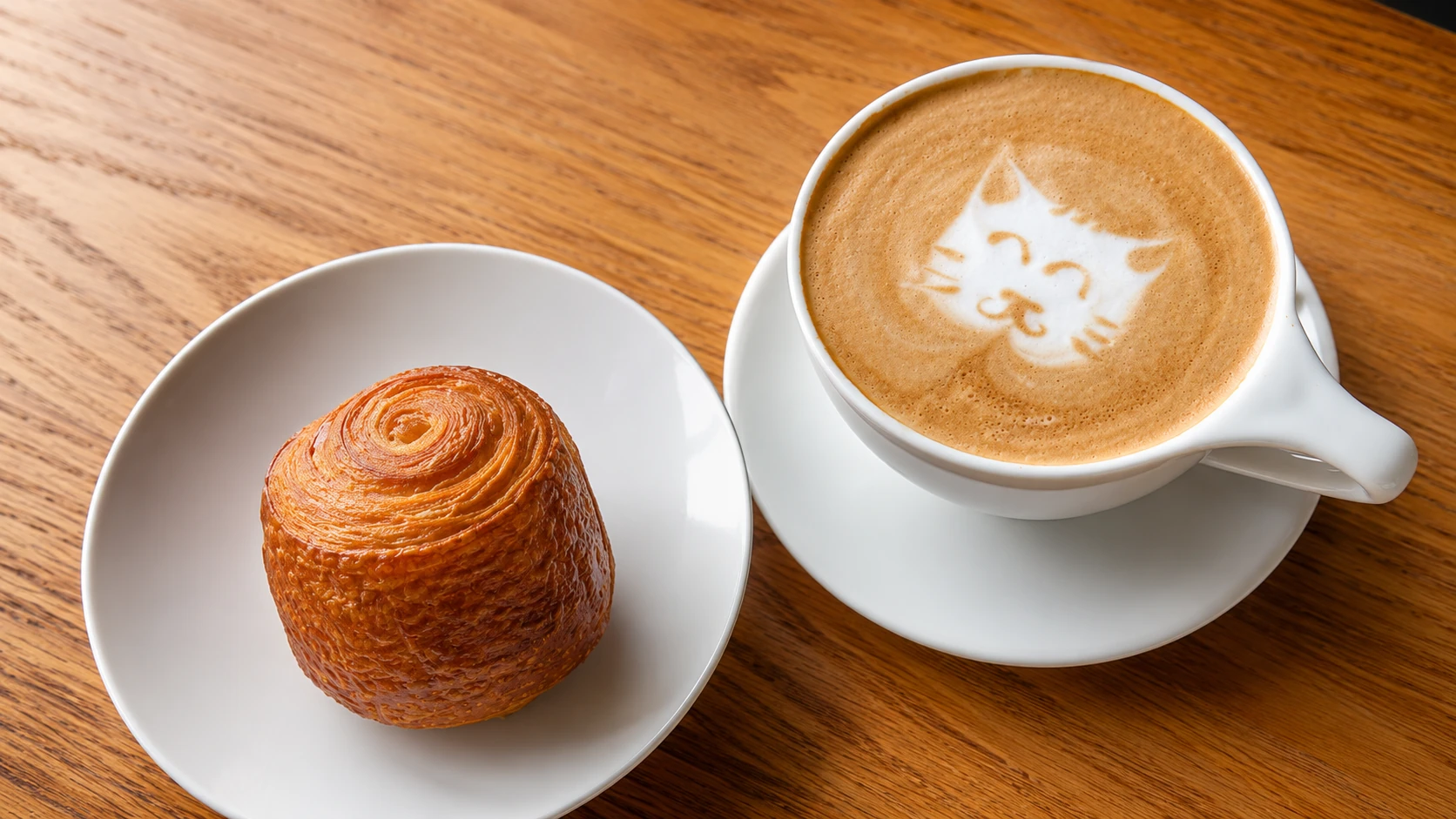 Nice Day Coffee Mexico City breakfast plate with pastry and coffee