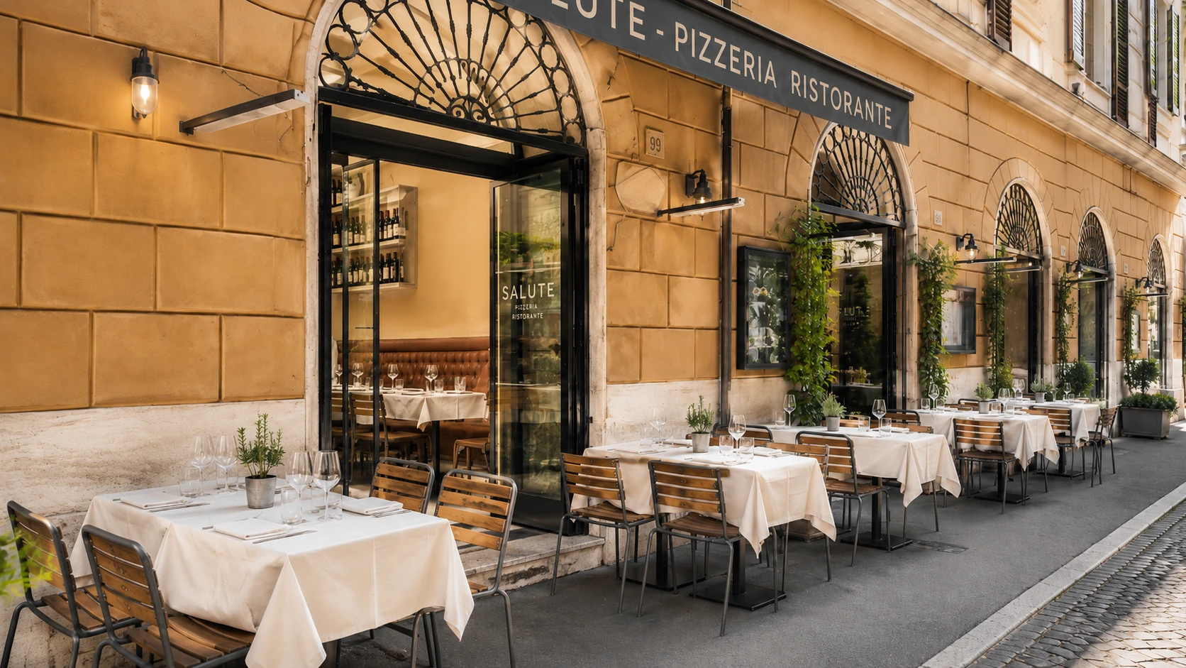 Ristoro della Salute Rome seafood pasta with mussels and tomato sauce
