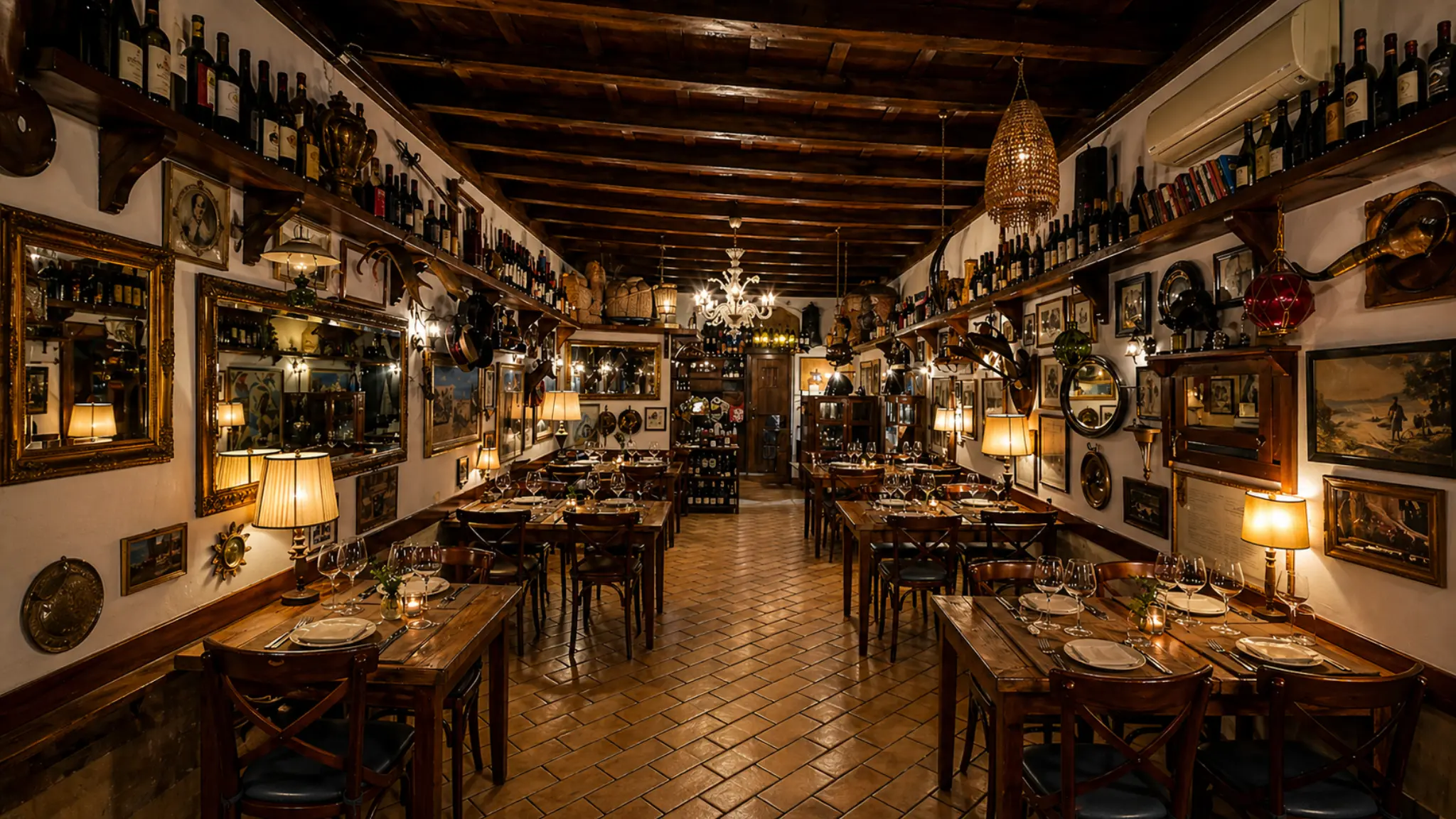 Armando al Pantheon Rome traditional Roman trattoria dining room