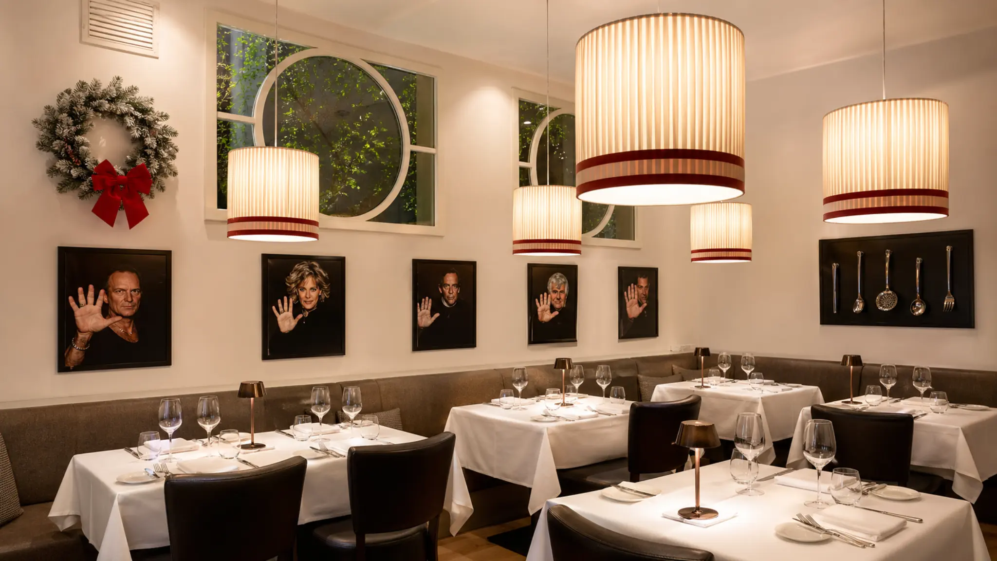 Life Ristorante Rome modern Italian restaurant dining room with warm lighting