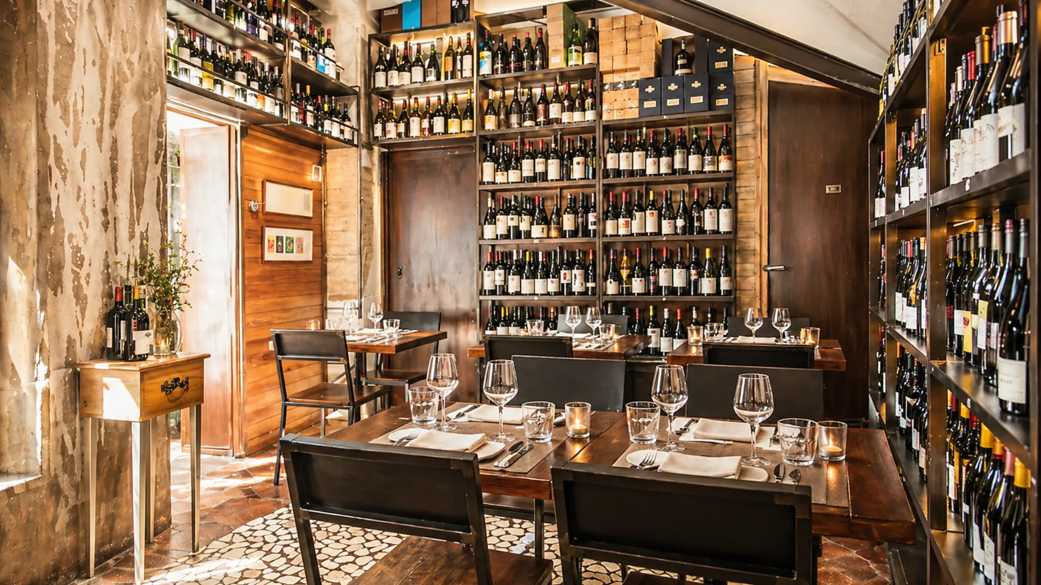 Roscioli Salumeria con Cucina Rome deli restaurant with wine shelves and dining tables