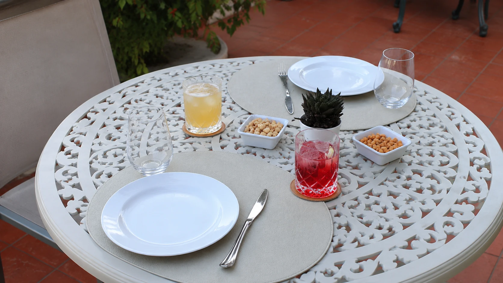Rooftop Garden at El Palace Barcelona bar terrace with skyline views