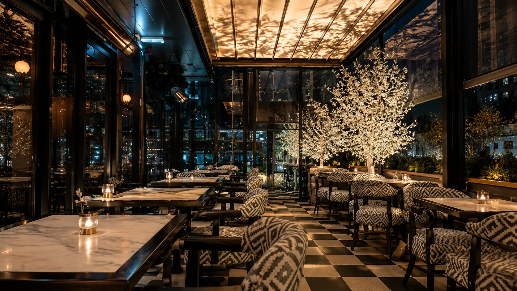 Rooftop dining and city views at Ryleigh's Rooftop Steakhouse in Dublin, a steakhouse restaurant
