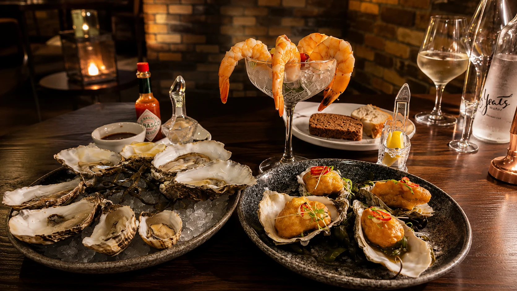 Seafood dish at SOLE Seafood & Grill in Dublin, a seafood and grill restaurant