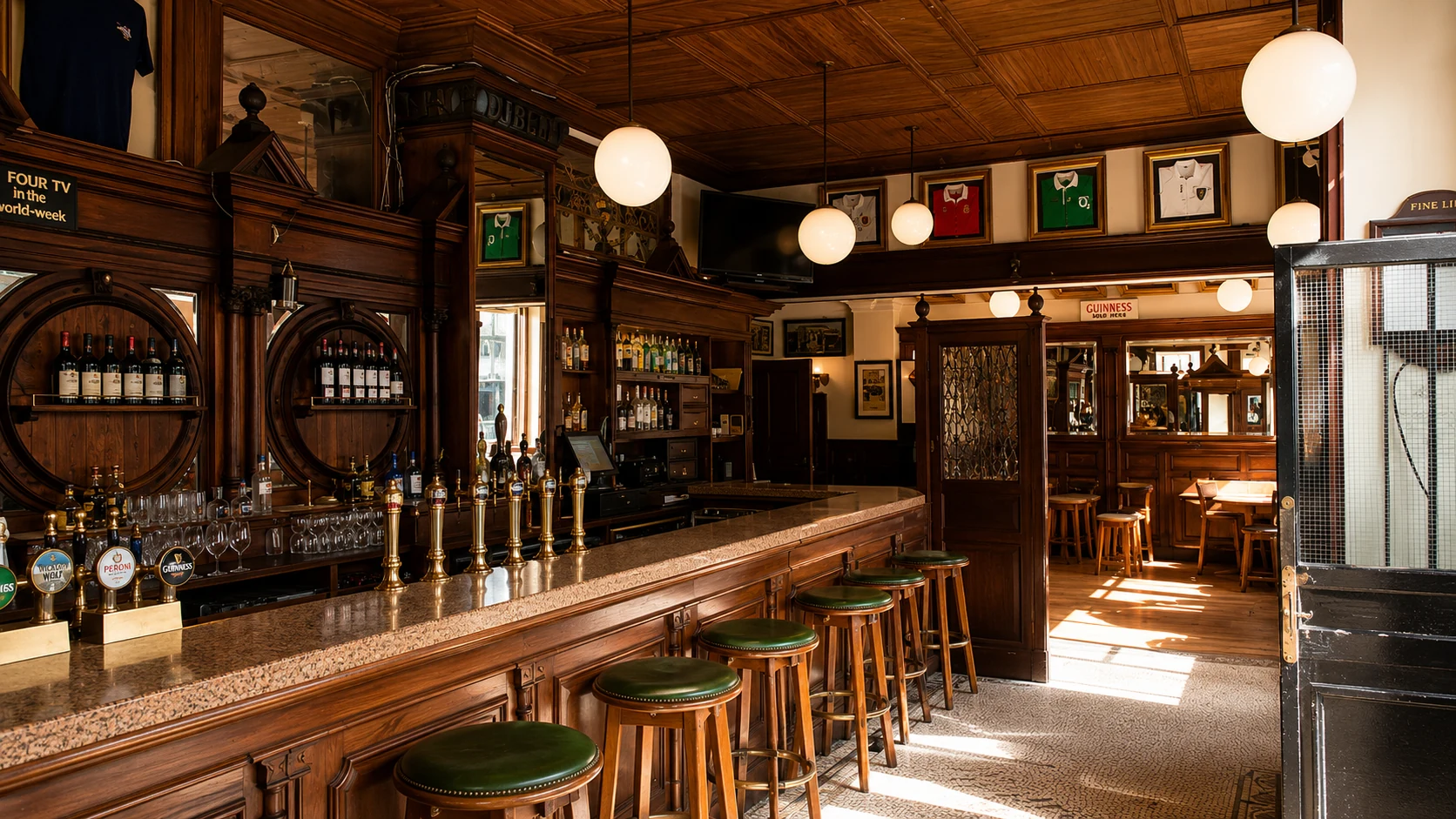 Signature dish at The Swan Bar in Dublin, a victorian pub spot