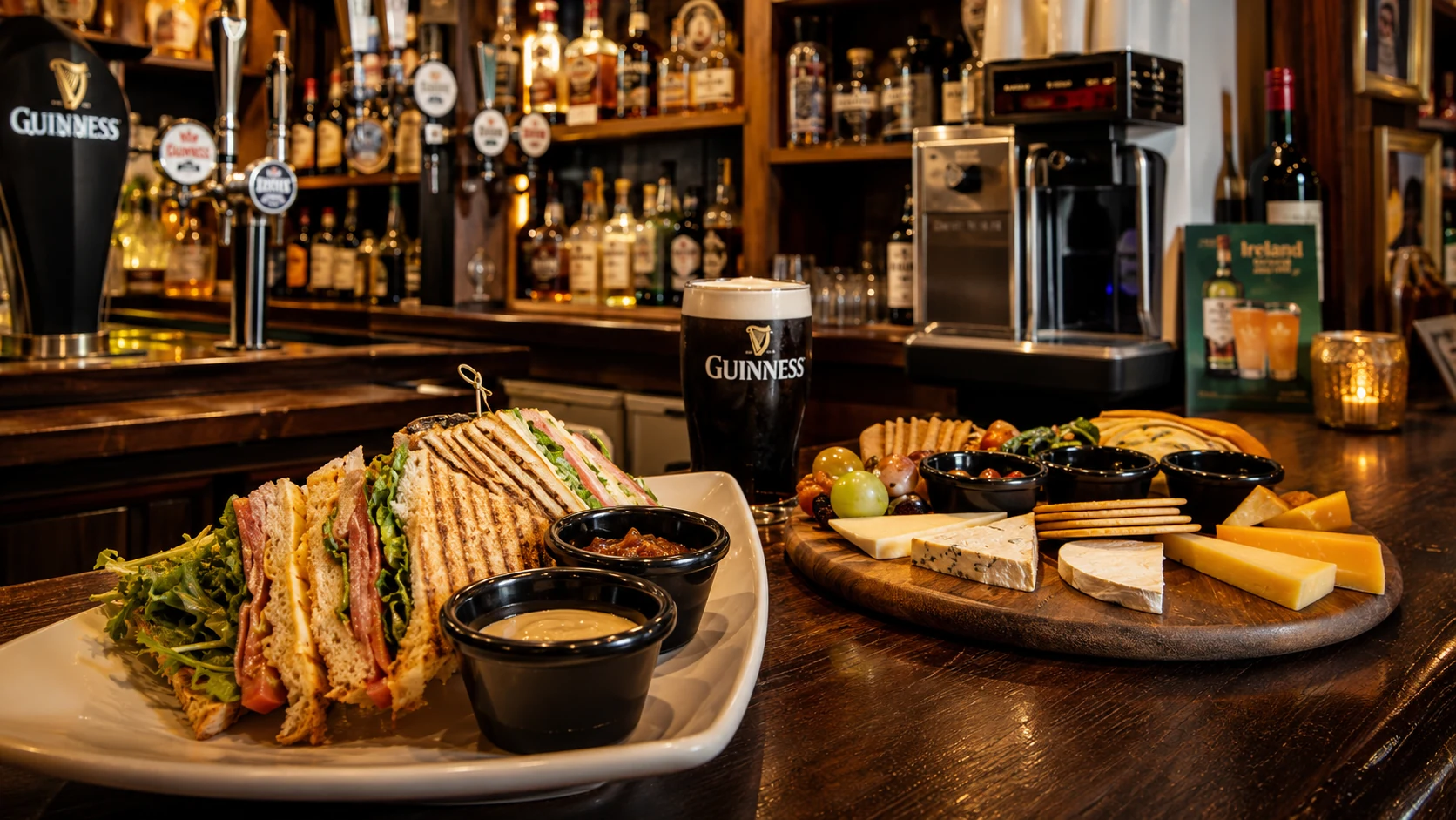 Restaurant dish at The Temple Bar in Dublin, a famous pub spot