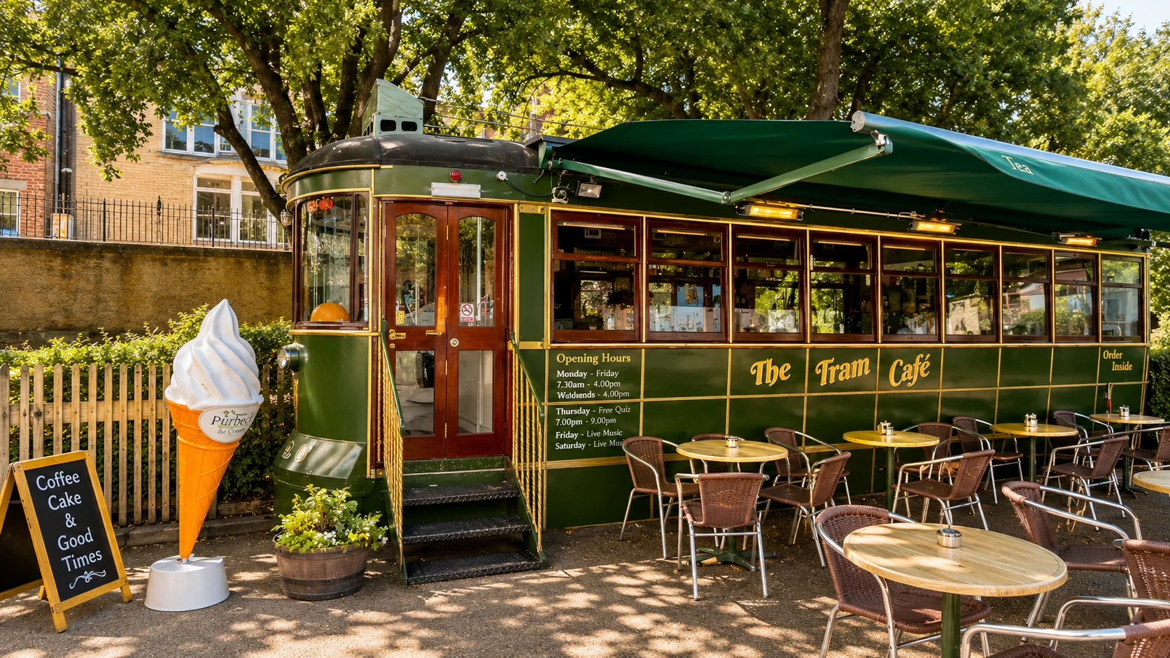 Coffee shop at The Tram Café in Dublin, a coffee and café spot