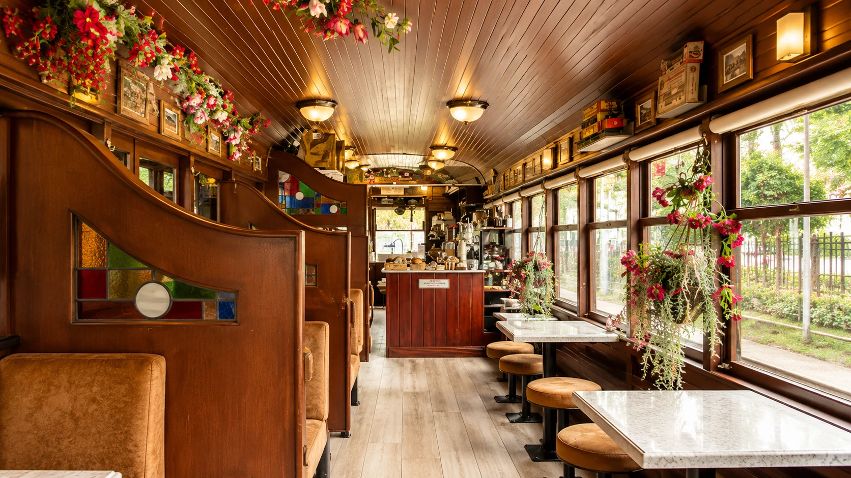 Coffee shop at The Tram Café in Dublin, a coffee and café spot