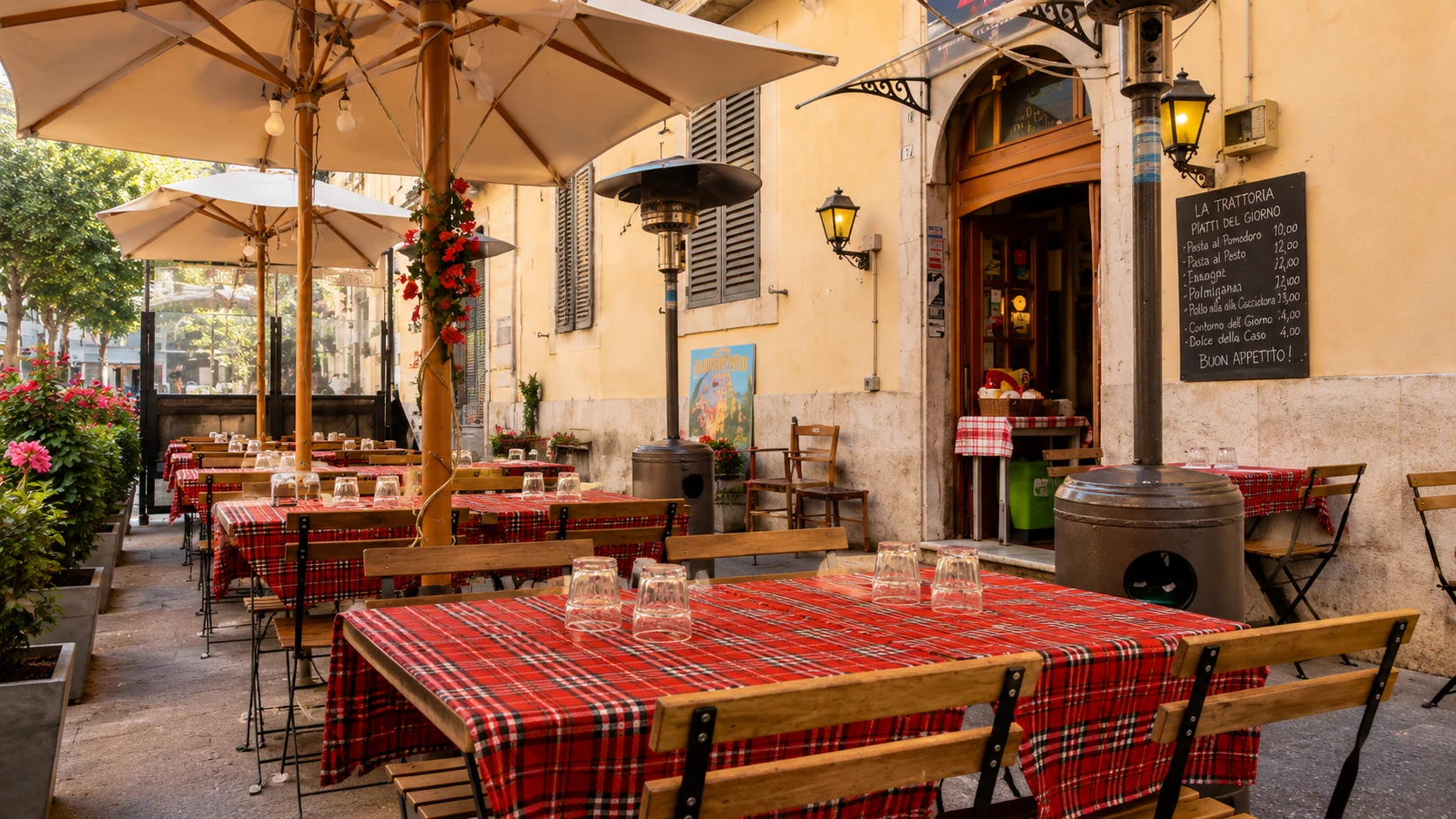 Trattoria Luzzi Rome Roman pasta with tomato sauce and grated cheese