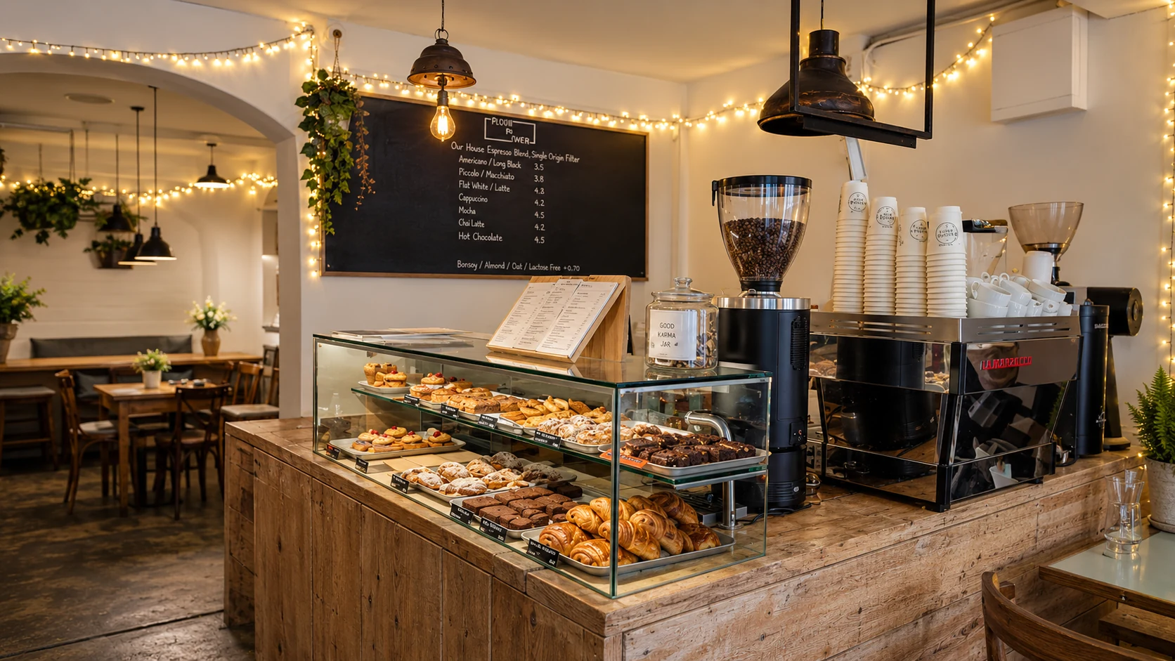 Coffee shop at Two Pups Coffee in Dublin, a coffee and brunch spot