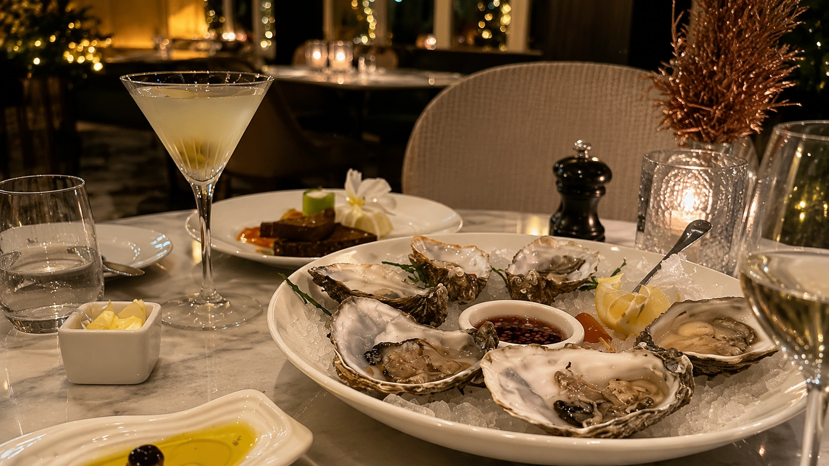 Seafood dish at WILDE Restaurant in Dublin, a stylish dining restaurant